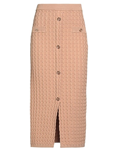TWINSET Midi skirt Camel 72% Viscose, 28% Polyester