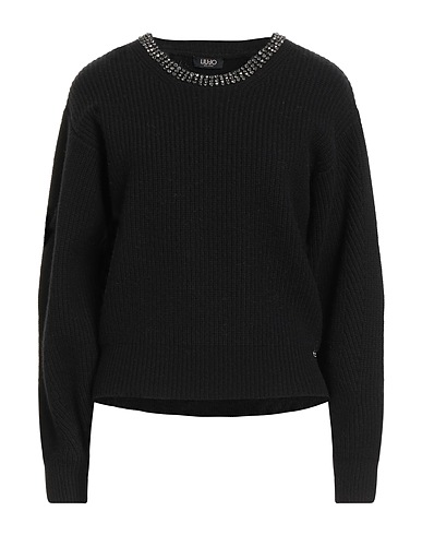 LIU •JO Πουλόβερ NERO 100% Μαλλί