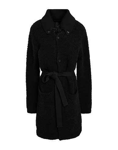 HANNES ROETHER Cardigan Black 27% Wool, 26% Alpaca wool, 26% Polyacrylic, 21% Virgin Wool