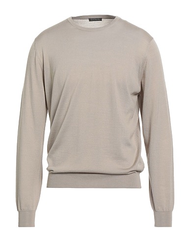 SUITE 16 Jumper Beige 100% Super 120s Wool