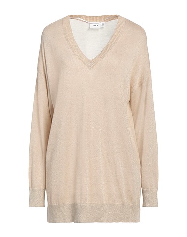 VILA Sweater Beige 85% Viscose, 15% Polyester