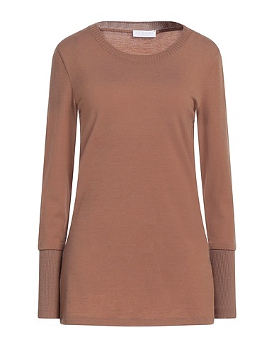 LE TRICOT PERUGIA Jumper Light brown 97% Merino Wool, 3% Elastane