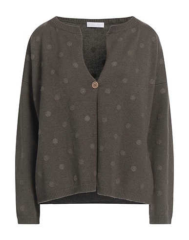 LE TRICOT PERUGIA Cardigan Lead 70% Virgin Wool, 20% Silk, 10% Cashmere