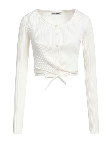 LOW CLASSIC Cardigan Ivory 52% Cotton, 48% Polyester