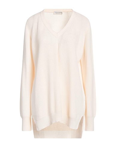 LE TRICOT PERUGIA Sweater Cream 70% Virgin Wool, 20% Silk, 10% Elastane