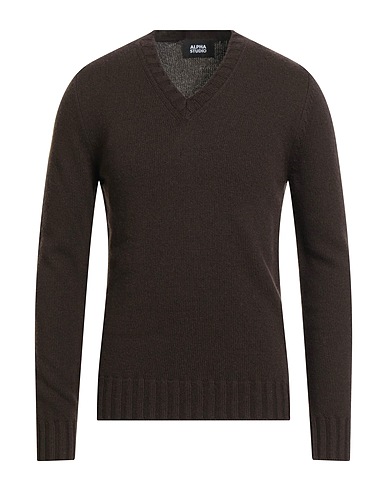 ALPHA STUDIO Jumper Chocolate brown 40% Wool, 30% Viscose, 20% Polyamide, 10% Cashmere
