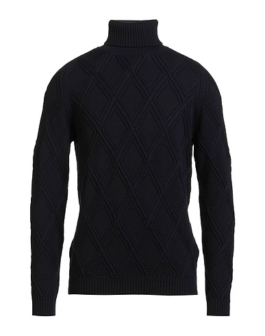 ALPHA STUDIO Col roulé Bleu nuit 100% Laine mérinos