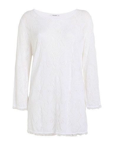 KANGRA Pullover Blanc 100% Coton