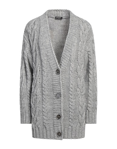LIU •JO Cardigan Grey 60% Acrylic, 15% Wool, 15% Alpaca wool, 10% Viscose