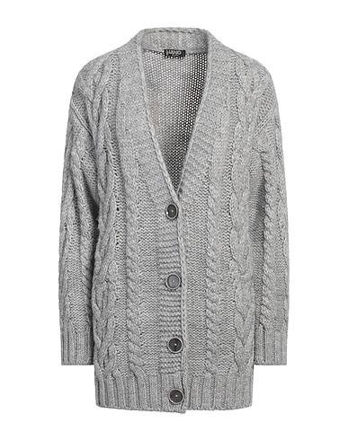 LIU •JO Cardigan GRIGIO 60% Acrylic, 15% Wool, 15% Alpaca wool, 10% Viscose