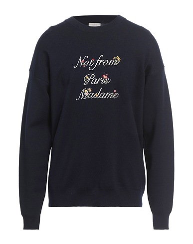 DRÔLE DE MONSIEUR Sweater Navy 100% Merino Wool