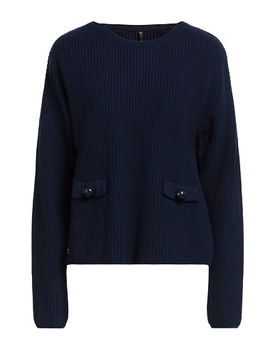 MANILA GRACE Sweater Midnight blue 35% Polyamide, 30% Wool, 30% Viscose, 5% Cashmere