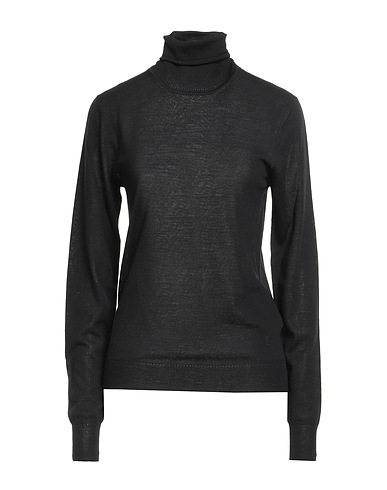 SAINT LAURENT Turtleneck Black 100% Wool, Polyester