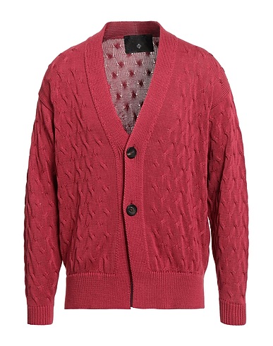 FILIPPO DE LAURENTIIS Cardigan Brick red 100% Cotton