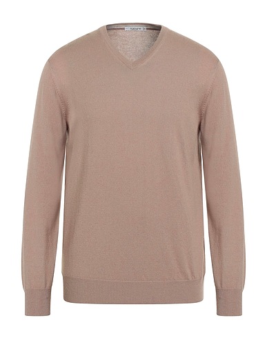 KANGRA Maglia in Cachemire Beige 100% Cachemire