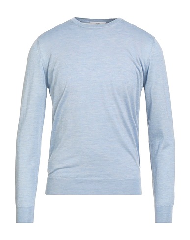MAURO OTTAVIANI Cashmere jumper Sky blue 70% Cashmere, 30% Silk