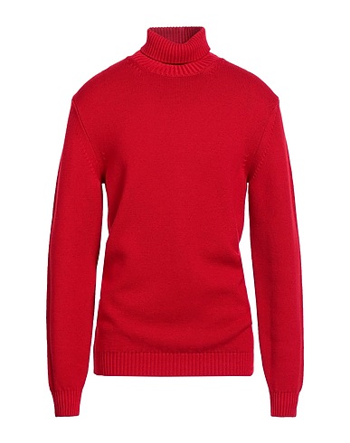 JEORDIE'S Rollkragenpullover Rot 100% Merinowolle