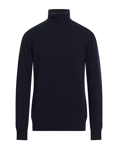 MC2 SAINT BARTH Polo neck Midnight blue 35% Wool, 30% Viscose, 20% Cashmere, 15% Polyamide