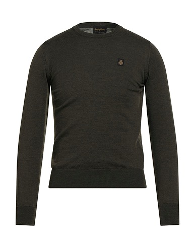 REFRIGIWEAR Pullover Verde militare 100% Lana