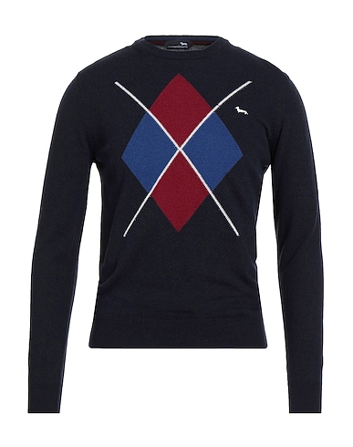 HARMONT & BLAINE Jumper Midnight blue 40% Wool, 30% Viscose, 20% Polyamide, 10% Cashmere