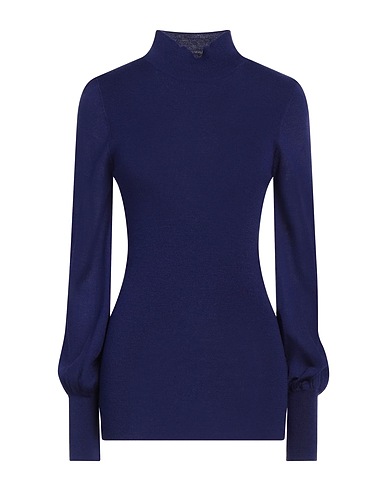 SKILLS & GENES Polo neck Midnight blue 50% Merino Wool, 50% Acrylic
