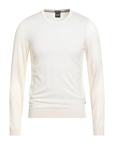 BOSS Jumper Cream 100% Virgin Wool