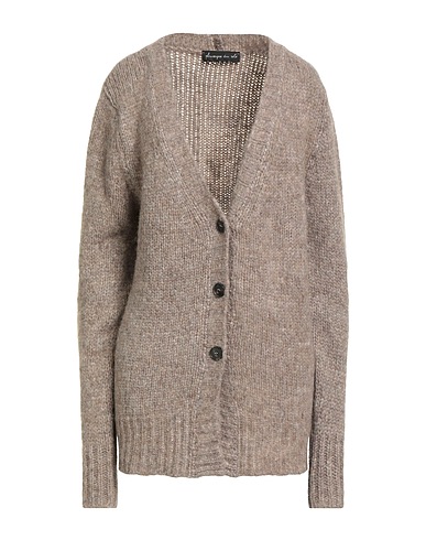 PDR PHISIQUE DU ROLE Cardigan Taupe 54% Baby alpaca wool, 27% Polyamide, 13% Cashmere, 6% Wool