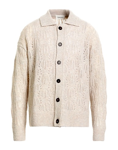ATOMOFACTORY Strickjacke Hellgrau 41% Polyamid, 32% Alpakawolle, 27% Wolle