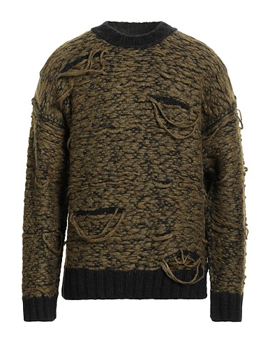 ISABEL BENENATO Sweater Military green 68% Alpaca wool, 22% Polyamide, 10% Wool