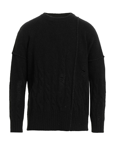 ISABEL BENENATO Pullover Nero 54% Lana Merino, 22% Lana di yak, 19% Poliammide, 5% Elastan