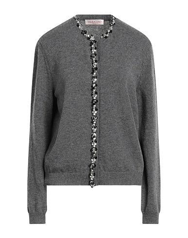 VALENTINO GARAVANI Cardigan Grey 100% Virgin Wool, Polyester, Polyamide