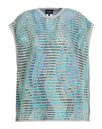 EMPORIO ARMANI Jumper Turquoise 66% Viscose, 28% Polyester, 6% Polyamide