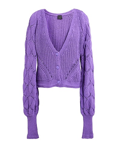 PINKO Cardigan Purple 100% Cotton