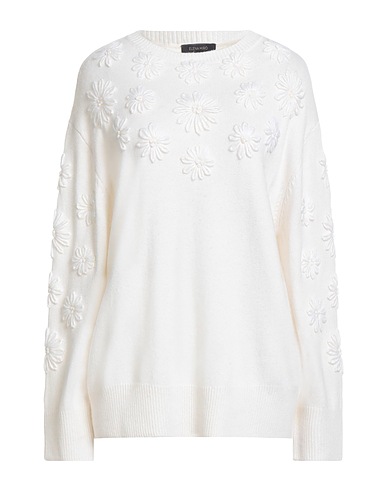 ELENA MIRÒ Jumper Ivory 41% Viscose, 27% Wool, 26% Polyester, 6% Cashmere