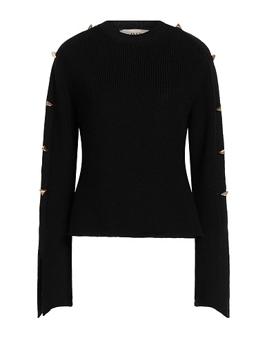 AKEP Jumper Black 50% Merino Wool, 50% Acrylic
