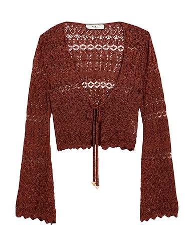 AKEP Cardigan Cioccolato 88% Viscosa, 12% Poliestere