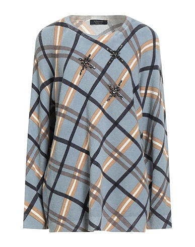 ELENA MIRÒ Jumper Light blue 46% Wool, 39% Polyamide, 8% Yak wool, 7% Elastane