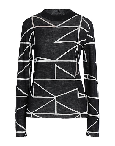 CIVIDINI Jersey Negro 53% Algodón, 47% Lana