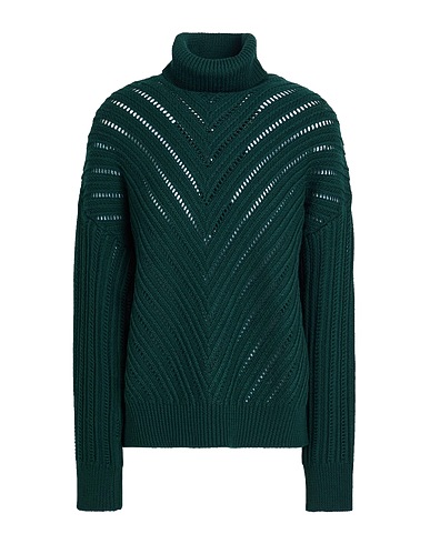 JACOB COHЁN Polo neck Dark green 100% Virgin Wool