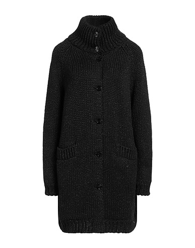HERNO Cardigan RESORT Black 36% Polyamide, 26% Viscose, 26% Wool, 7% Metal, 5% Cashmere