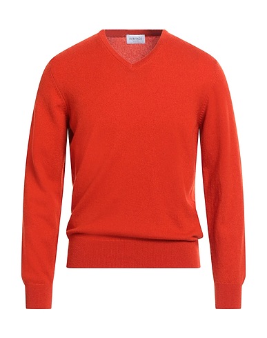 HERITAGE Maglia in Cachemire Ruggine 100% Cachemire