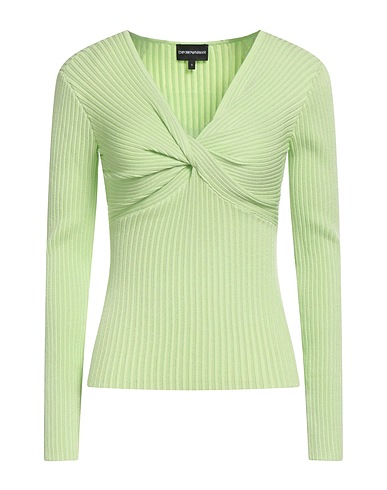 EMPORIO ARMANI Pullover Verde chiaro 80% Viscosa, 12% Poliestere, 7% Poliammide, 1% Elastan