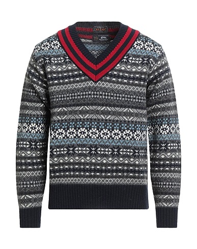 BEAMS Sweater Navy 100% Wool