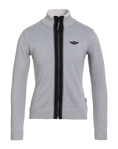 AERONAUTICA MILITARE Cardigan Grey 100% Cotton