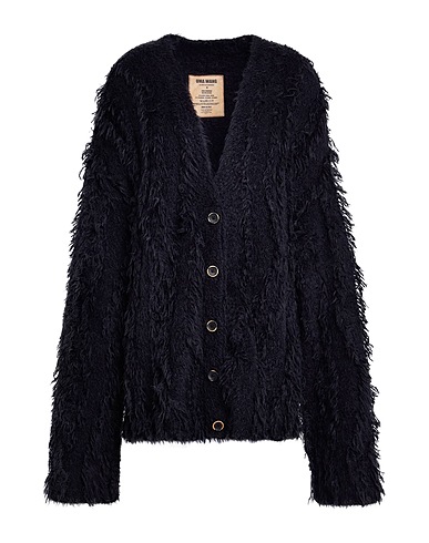 UMA WANG Strickjacke Schwarz 65% Alpakawolle, 35% Polyamid