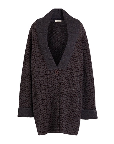 SIYU Cardigan Grey 100% Merino Wool, Polyamide, Metallized polyamide