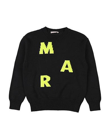 MARNI 풀오버 블랙 85% 코튼, 15% 울
