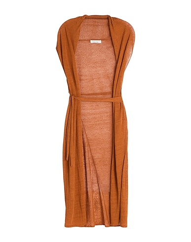 LIVIANA CONTI Cardigan Brown 87% Linen, 13% Polyamide