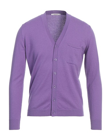 KANGRA Cardigan Viola 90% Lana, 10% Cachemire