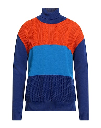 TWENTY-ONE by ANTONIO CARNEVALE Turtleneck Bright blue 50% Wool, 50% Acrylic